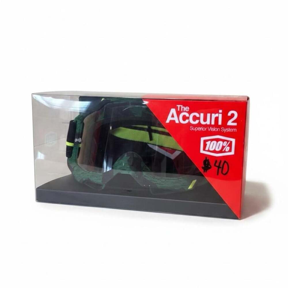 100% The Accuri 2 Motocross Goggles Green Black